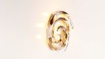 Ammonite Sconce by Gaea Craft | Sconces by Gaea Craft. Item made of bronze with glass works with modern style
