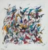 "Flying" | Oil And Acrylic Painting in Paintings by Shirly Maimom Art. Item made of canvas with synthetic works with contemporary & art deco style