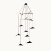 Emily V8 Pendant Light – Black High Gloss | Chandeliers by MOSS Objects. Item composed of oak wood & steel compatible with contemporary and modern style