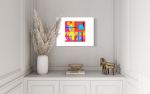 Finish Line, bright colorful Color Abstractions | Prints by Marc VanDermeer. Item composed of paper