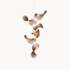 Dune 6 Vertical Cluster in Metallic Tones Pendant Light | Chandeliers by MOSS Objects. Item made of metal compatible with contemporary and japandi style