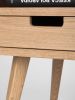 HEIM Nightstand, bedside table with one drawer open shelf | Tables by Mo Woodwork | Stalowa Wola in Stalowa Wola. Item composed of oak wood in minimalism or mid century modern style