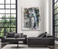 Time Passages Oil Contemporary Abstract By Red * 60" x 48" | Oil And Acrylic Painting in Paintings by Strokes by Red - Red (Linda Harrison). Item composed of canvas and synthetic