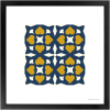 Framed Art Print 4x4 Marvila - AzulAmarelo | Prints by Alzuleycha. Item composed of paper