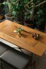 Frame Dining Table | Tables by LAGU. Item composed of oak wood and brass in modern style