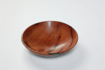 Pearwood Bowl with Deep‑Blue Resin Veins | Decorative Bowl in Decorative Objects by Holzkunst Samuel Meisinger. Item composed of wood in art deco or modern style