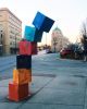 Tip-See | Public Sculptures by FireShapes Studio | Pour Bros. Craft Taproom in Champaign. Item composed of wood