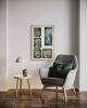 Canvas on Canvas CC3624 A | Mixed Media in Paintings by Michael Denny Art, LLC. Item composed of bamboo and canvas in minimalism or contemporary style