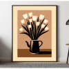 White Tulips and Coffee Pot Art Print | Prints in Paintings by Paul Manwaring Fine Art Prints. Item composed of paper in contemporary or country & farmhouse style