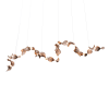 Dune 20 Curve in Metallic Tones Pendant Light | Chandeliers by MOSS Objects. Item composed of metal in contemporary or japandi style