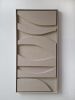Relief Wall Art, Sculptural Plaster, Sandy Beige Wall Decor | Sculptures by Vaiva Art Atelier. Item made of wood with marble works with minimalism & contemporary style