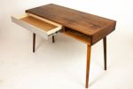 Two Third | Desk in Tables by Curly Woods. Item made of maple wood with concrete works with mid century modern style