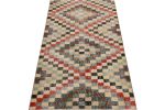 1960s Hand-knotted vintage distressed rug in beige-brown | Area Rug in Rugs by Rug and Kilim