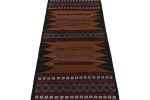 Vintage Afghan Baluch Kilim Runner Rug, with Geometric | Area Rug in Rugs by Rug and Kilim