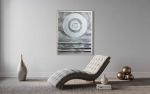 Circles C6048 A | Mixed Media in Paintings by Michael Denny Art, LLC. Item made of bamboo & canvas compatible with minimalism and contemporary style