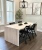 The Diana | Modern Oak Dining Table | Tables by TRH Furniture. Item composed of wood in minimalism or contemporary style