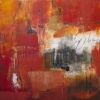 Love Letter Script | Oil And Acrylic Painting in Paintings by Pamela K Beer Contemporary Fine Art. Item made of synthetic