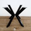 Custom Round Blue Epoxy Table | Dining Table in Tables by Ironscustomwood. Item composed of wood and metal