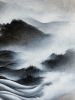 Liquid ridge | Oil And Acrylic Painting in Paintings by Francesca Borgo. Item made of synthetic works with minimalism & contemporary style