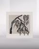 Study 1 for Eucalyptus, Presidio | Mixed Media by Kindred Matter. Item made of linen & fiber compatible with minimalism and contemporary style