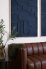 Textured Wall Art Set, Sculptural Wall Panels, Deep Brown Ma | Mixed Media by Blank Space Studios. Item made of wood compatible with contemporary and eclectic & maximalism style
