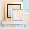 Contemporary Art Framed Minis | Oil And Acrylic Painting in Paintings by LangfordArt. Item composed of canvas and synthetic