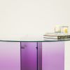 Purple Rain Glass Table | Coffee Table in Tables by STUDIO MONSOLEIL. Item made of glass works with modern style