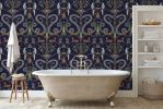 Snake Party 2.0 | Wallpaper in Wall Treatments by Merenda Wallpaper. Item made of paper works with eclectic & maximalism & traditional style