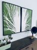 Diptych Palm Frond in Green | Prints by Erik Linton | Kate Chipinski's Home in Minneapolis. Item made of paper