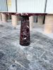 Cherry Marble Round Table - Red Marble Round Table | Dining Table in Tables by Tinella Wood. Item composed of marble in minimalism or contemporary style