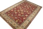 Semi Antique Red Traditional 10X15 Tabriz Persian Rug | Area Rug in Rugs by Magic Rugs. Item made of cotton