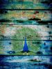 Peacock 2 | Oil And Acrylic Painting in Paintings by Irena Orlov. Item made of canvas & synthetic