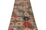 Vintage Zeki Müren Runner with Multicolor Geometric Patterns | Area Rug in Rugs by Rug and Kilim