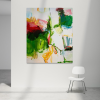 Printemps - Abstract Painting by Michael Rich | Paintings by Michael Rich. Item composed of canvas in minimalism or mid century modern style