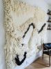 Abstract Japandi fiber art. | Macrame Wall Hanging in Wall Hangings by Camille McMurry. Item composed of wool compatible with minimalism and contemporary style