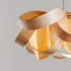 Gross-S [Small] - Scandinavian Chandelier | Chandeliers by Traum with Concentric Overlapping Veneers