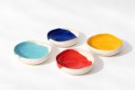 BAUHAUS Round Bowls — Set of 4 | Dinnerware by Pottery & Poetry. Item made of ceramic works with contemporary style