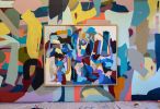 Earth Function | Oil And Acrylic Painting in Paintings by Kori Gabs. Item made of canvas with synthetic