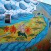 Watershed | Street Murals by Paul Santoleri | Roxborough Pocket Park in Philadelphia. Item made of synthetic