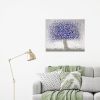 Purple Blossom | Oil And Acrylic Painting in Paintings by DaggArt. Item made of canvas & synthetic