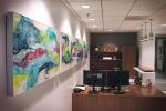 entropy | Mixed Media by Amanda M Moody | Industrious Raleigh Wells Fargo Capitol Center in Raleigh. Item composed of canvas & synthetic