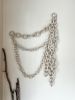 Ceramic chain wall sculpture | Wall Hangings by Asmaa Aman Tran. Item made of ceramic compatible with boho and minimalism style