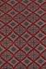 Vintage Bokhara Rug, RIch Red with Pink Geometric Patterns | Area Rug in Rugs by Rug and Kilim