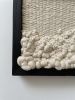 Woven wall art frame (Foam 002) | Tapestry in Wall Hangings by Elle Collins. Item composed of oak wood & cotton compatible with minimalism and mid century modern style