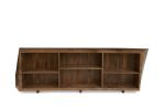 Asymmetrical Low Bookcase in English Walnut | Book Case in Storage by Jonathan Field. Item composed of wood