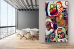 Connect The Dots | Oil And Acrylic Painting in Paintings by Darlene Watson Abstract Artist. Item made of canvas with synthetic