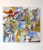 Abstract Painting in Lacoste | Oil And Acrylic Painting in Paintings by Emma Balder. Item composed of synthetic