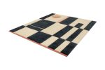 007 - Handwoven Kilim field w/ raised cut pile motif | Area Rug in Rugs by MK Objects. Item made of wool & fiber compatible with contemporary and japandi style