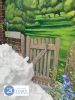 Garden Gate Mural | Street Murals by Murals By Marg. Item made of synthetic