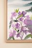 Mountainscape No. 4 : Original Watercolor Painting on Canvas | Paintings by Elizabeth Becker. Item composed of canvas in minimalism or contemporary style
